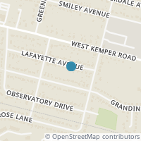 Map location of 521 Lafayette Ave, Springdale OH 45246
