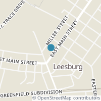Map location of 54 E Main St, Leesburg OH 45135