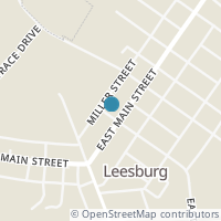 Map location of 104 Church St, Leesburg OH 45135