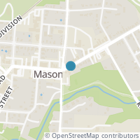 Map location of 107 Main St, Mason OH 45040