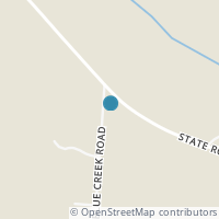 Map location of 22254 Blue Creek Rd, South Bloomingville OH 43152