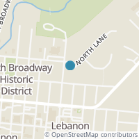 Map location of 318 N East St, Lebanon OH 45036