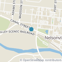 Map location of 169 W Canal St, Nelsonville OH 45764