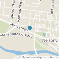 Map location of 182 W Canal St, Nelsonville OH 45764