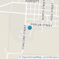 Map location of 11886 Poplar St, Adelphi OH 43101