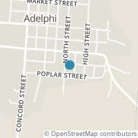 Map location of 19184 North St An Po456, Adelphi OH 43101