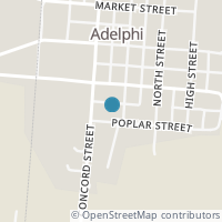 Map location of Poplar St, Adelphi OH 43101