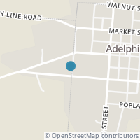 Map location of W Adelphi Rt 180, Laurelville OH 43135