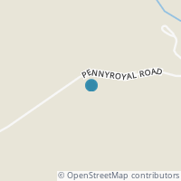 Map location of 2844 Pennyroyal Rd, Clarksburg OH 43115