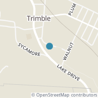 Map location of 10492 Valley St, Trimble OH 45782