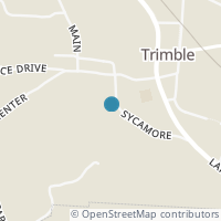 Map location of 10525 Sycamore St, Trimble OH 45782
