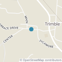 Map location of 22 Center, Trimble OH 45782