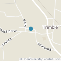 Map location of 19487 Center St, Trimble OH 45782