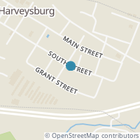 Map location of 240 E South St, Harveysburg OH 45032