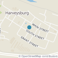 Map location of 243 E South St, Harveysburg OH 45032