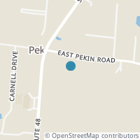 Map location of 85 E Pekin Rd, Lebanon OH 45036