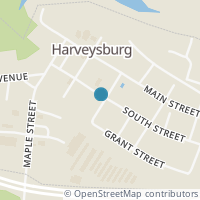 Map location of 96 E South St, Harveysburg OH 45032