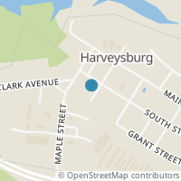 Map location of 121 Cross St, Harveysburg OH 45032