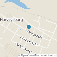 Map location of 233 Main St, Harveysburg OH 45032