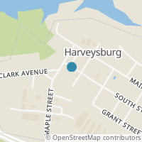 Map location of 40 E South St, Harveysburg OH 45032