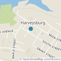 Map location of 25 E South St, Harveysburg OH 45032