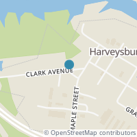 Map location of Clark Ave, Harveysburg OH 45032
