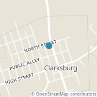 Map location of 10923 Main St, Clarksburg OH 43115