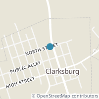 Map location of 10935 Main St, Clarksburg OH 43115