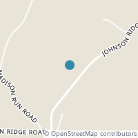 Map location of 5281 Johnson Ridge Rd, Waterford OH 45786