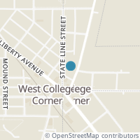 Map location of 105 Eaton St, College Corner OH 45003