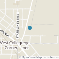 Map location of 112 Eaton St, College Corner OH 45003