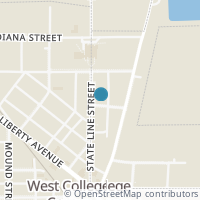 Map location of 200 Stateline St, College Corner OH 45003