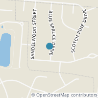Map location of 9767 Blue Spruce Dr, Springboro OH 45066
