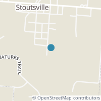 Map location of 9202 Maple St SW, Stoutsville OH 43154