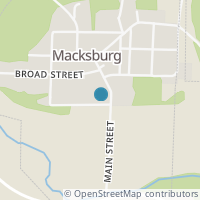 Map location of Main St, Macksburg OH 45746