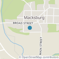 Map location of 460 Washington St, Macksburg OH 45746