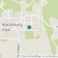 Map location of 301 3Rd St, Macksburg OH 45746