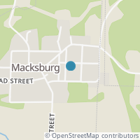 Map location of 324 2Nd St, Macksburg OH 45746