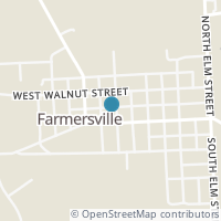 Map location of 101 W Center St, Farmersville OH 45325