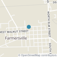 Map location of 15 W Walnut St, Farmersville OH 45325