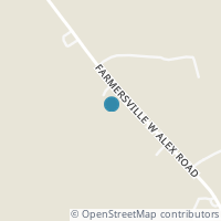 Map location of 3699 Farmersville W Alex Rd, Farmersville OH 45325