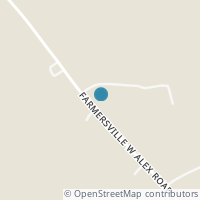 Map location of 3700 Farmersville W Alex Rd, Farmersville OH 45325