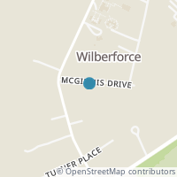 Map location of 1229 Mcginnis Dr, Wilberforce OH 45384