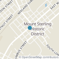 Map location of 25 W Main St, Mount Sterling OH 43143
