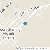 Map location of 111 E Columbus St, Mount Sterling OH 43143