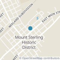 Map location of 62 E Main St, Mount Sterling OH 43143