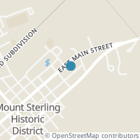 Map location of 163 E Main St, Mount Sterling OH 43143