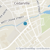 Map location of 34 W Xenia Ave, Cedarville OH 45314