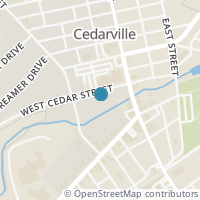 Map location of 53 W Cedar St, Cedarville OH 45314