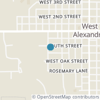 Map location of 60 W South St, West Alexandria OH 45381